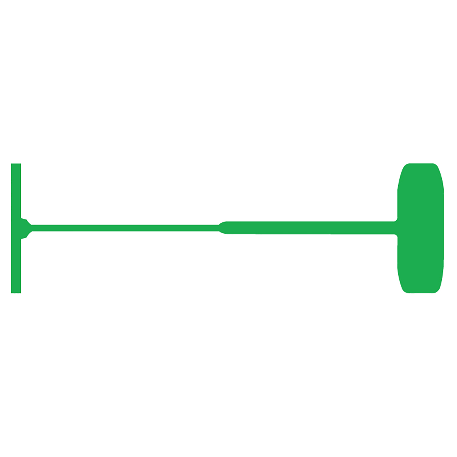 1" Green Standard Fasteners - TAGS-43021